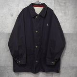 イヴ サンローラン ヴィンテージ リバーシブル YSLロゴ ブルゾン ジャケット ネイビー / アイボリー - NEWSED