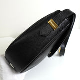 イヴサンローラン YSLロゴ レザー ショルダーバッグ ブラック - NEWSED