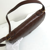 イヴサンローラン ヴィンテージ YSLロゴ キルティング レザー ショルダーバッグ ブラウン - NEWSED