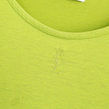 イヴサンローラン ヴィンテージ YSLロゴ 七分丈 トップス ライム レディース - NEWSED