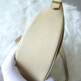 イヴサンローラン YSLロゴ レザー ショルダーバッグ アイボリー - NEWSED