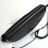 イヴサンローラン YSLロゴ レザー ショルダーバッグ ブラック - NEWSED