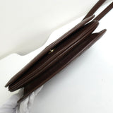 イヴサンローラン ヴィンテージ YSLロゴ キルティング レザー ショルダーバッグ ブラウン - NEWSED