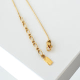 イヴ サンローラン ヴィンテージ YSLロゴ カサンドラロゴ ネックレス GP ゴールド ラインストーン - NEWSED