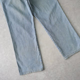 イヴ・サンローラン YSLロゴ パッチ デニム ジーンズ ライトブルー M〜L程度 - NEWSED