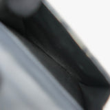 イヴ サンローラン YSLロゴ Vステッチ レザー 三つ折り財布 コンパクトウォレット グレー - NEWSED