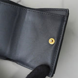 イヴ サンローラン YSLロゴ Vステッチ レザー 三つ折り財布 コンパクトウォレット グレー - NEWSED