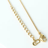 クリスチャン ディオール Diorロゴ オーバル ラインストーン ネックレス GPゴールド