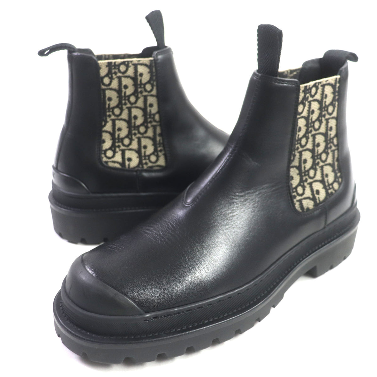 ディオール オム DIOR EXPLORER サイドゴア チェルシー ブーツ ブラック 39 メンズ