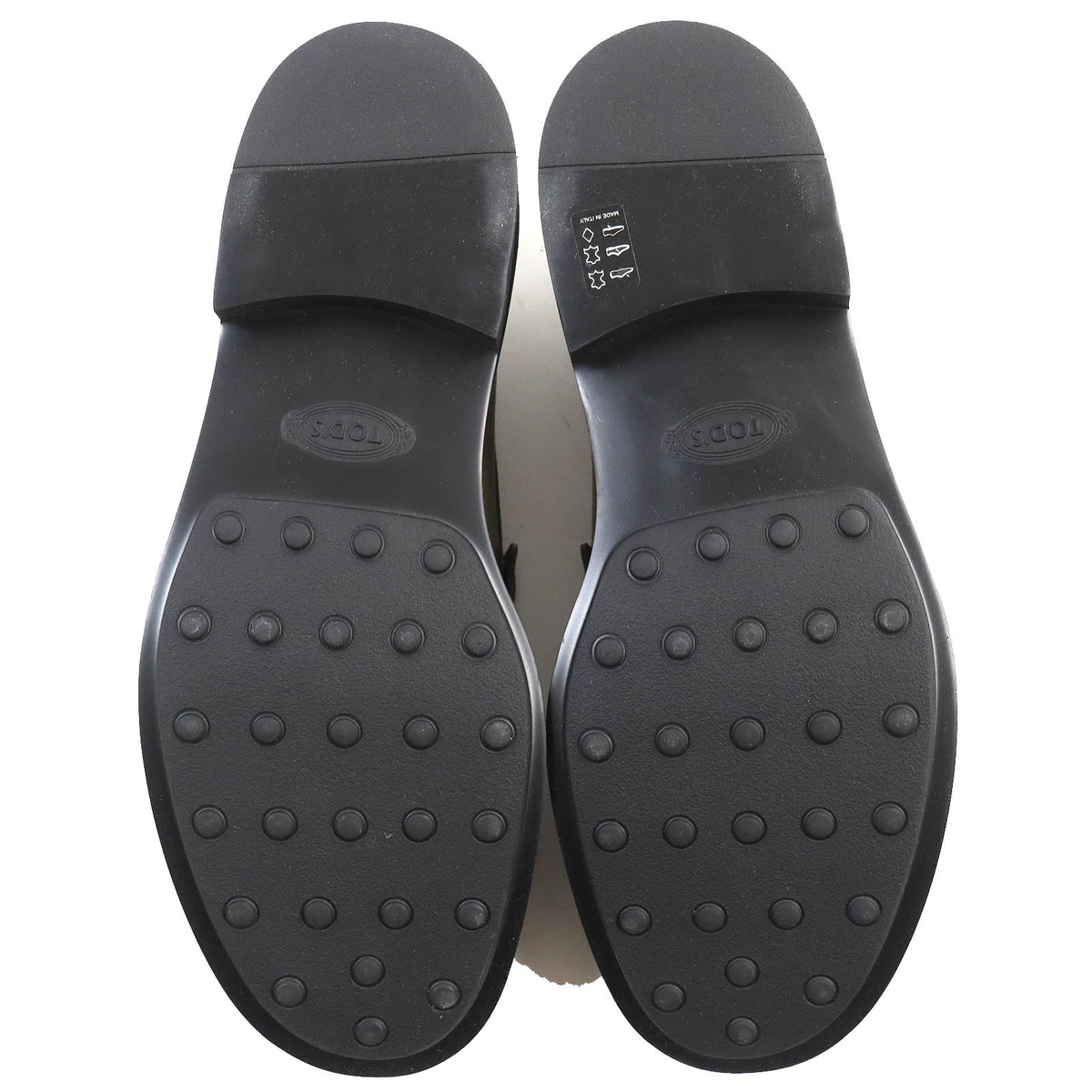 トッズ MOCASSINO EXTRALIGHT 92C ロゴ型押し モカシン ローファー カーキ 大きいサイズ 10 メンズ