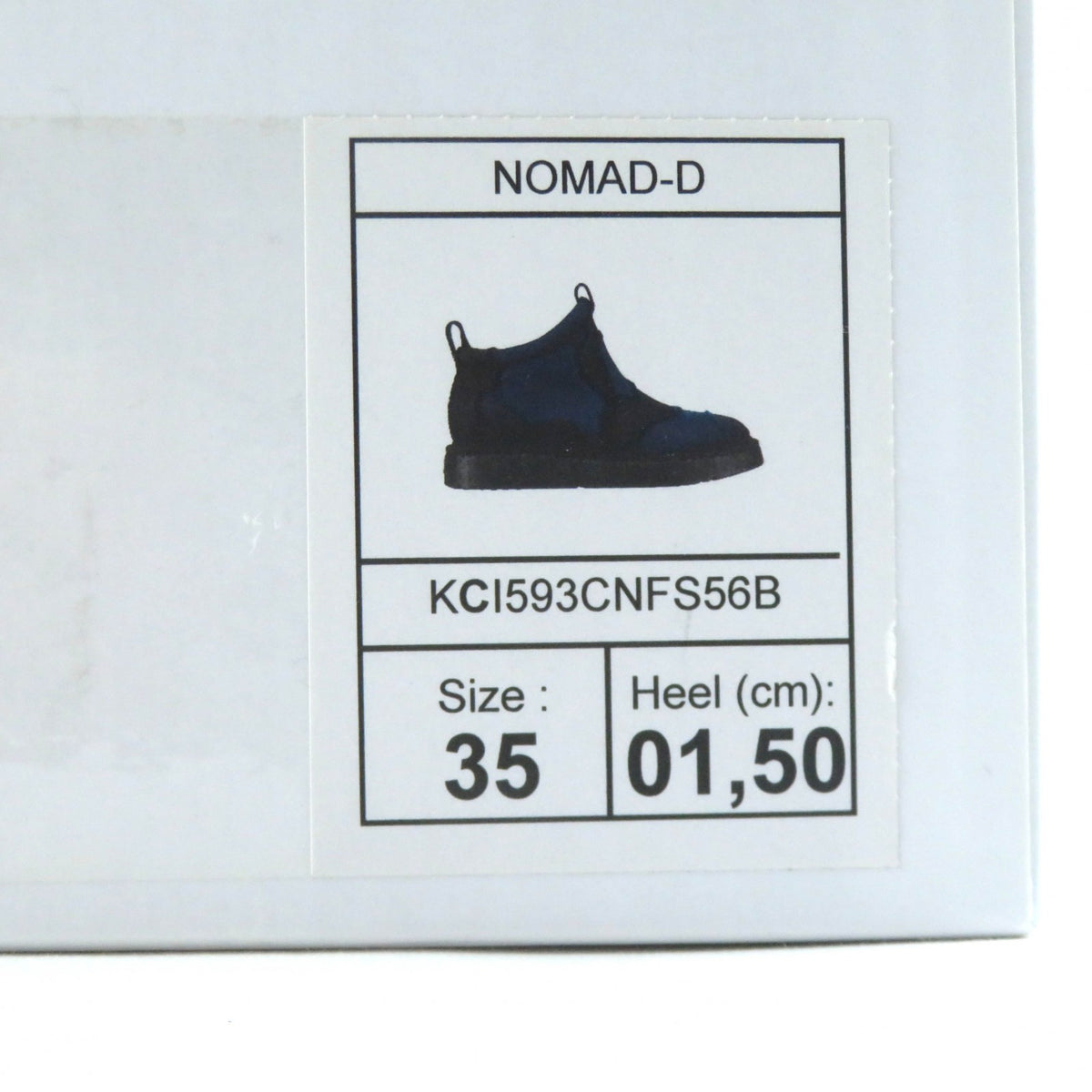 クリスチャンディオール NOMAD-D フリンジ カモフラージュ柄 ロゴ入り ショートブーツ ネイビー 35 レディース