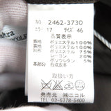ムッシュニコル スウェード調 コンバーチブル ジャケット ダークブラウン 46 メンズ