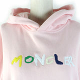 モンクレール HOODIE ロゴワッペン・ロゴ刺繍入り パーカー ピンク L レディース