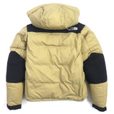 ザ・ノースフェイス Baltro Light Jacket GORE WINDSTOPPER フード付き ロゴ刺繍 ダウンジャケット ベージュ M メンズ