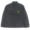 プラダ Re-Nylon Shirt トライアングルロゴ コーチジャケット シャツジャケット ブルゾン ブラック S メンズ