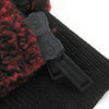 ディースクエアード CHECK PATCH ZIP HOODIE バッファローチェック ボアフリースジャケット ブルゾン レッド M メンズ