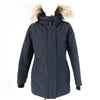 カナダグース VICTORIA PARKA ヴィクトリアパーカー ファー・フード付 ダウンジャケット ネイビー S レディース