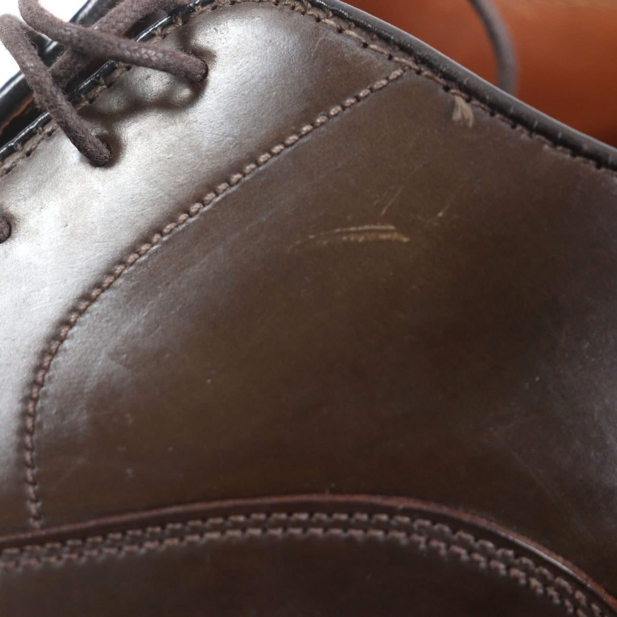 オールデン Cigar cordovan ストレートチップ 内羽根 レースアップ レザーシューズ ブラウン 9.5 メンズ