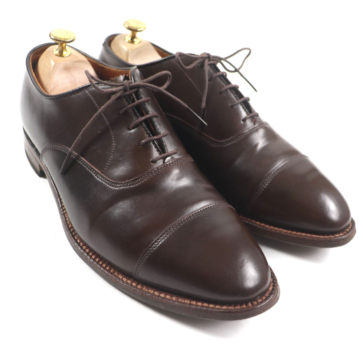 オールデン Cigar cordovan ストレートチップ 内羽根 レースアップ レザーシューズ ブラウン 9.5 メンズ