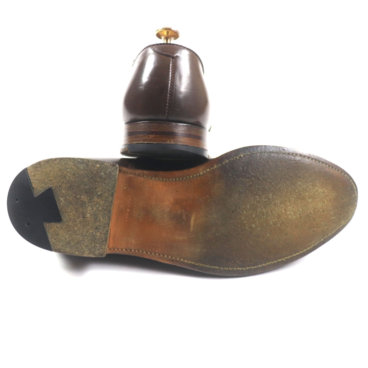 オールデン Cigar cordovan ストレートチップ 内羽根 レースアップ レザーシューズ ブラウン 9.5 メンズ