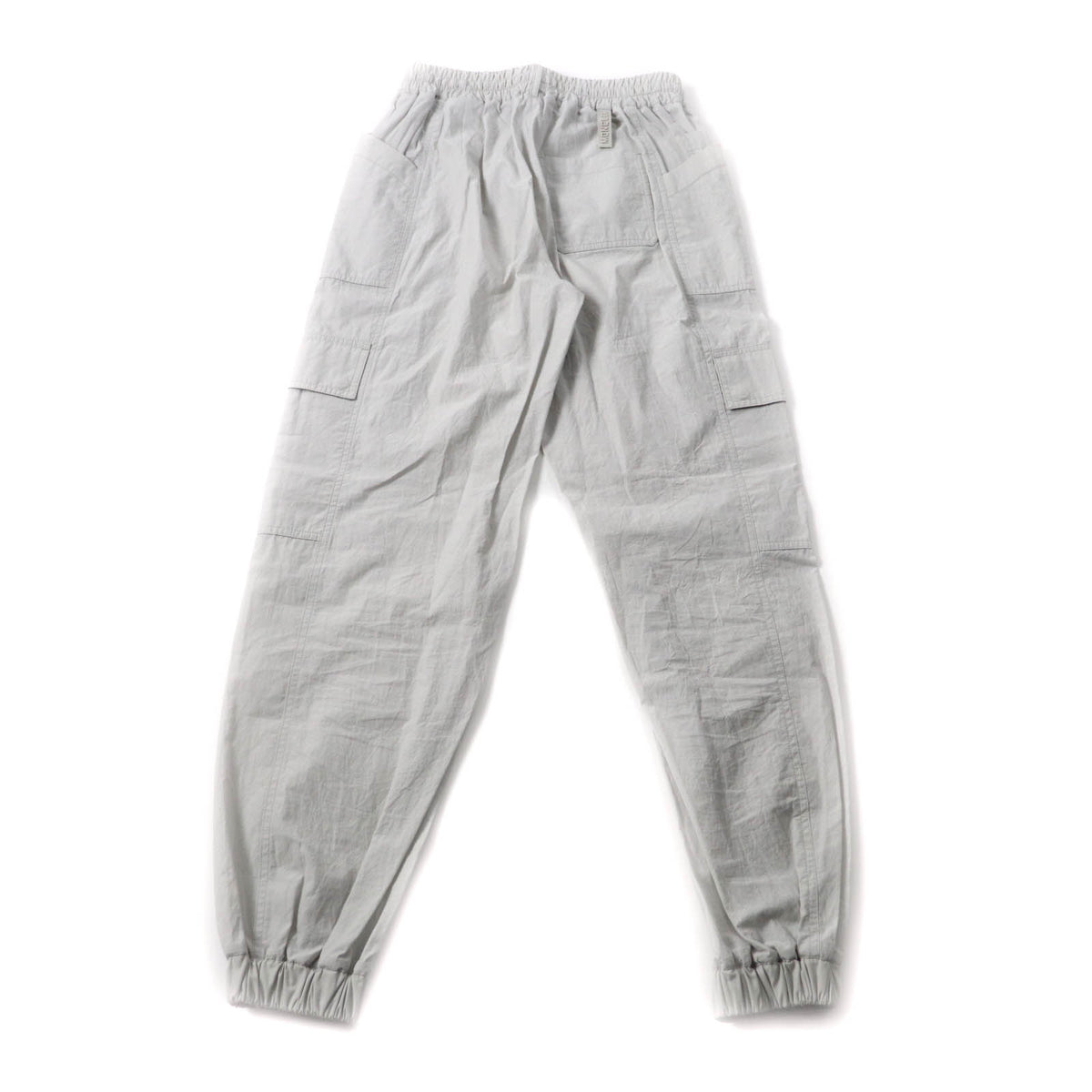 モンクレール PANTALONE ロゴパッチ付 カーゴパンツ ライトグレー 38 レディース