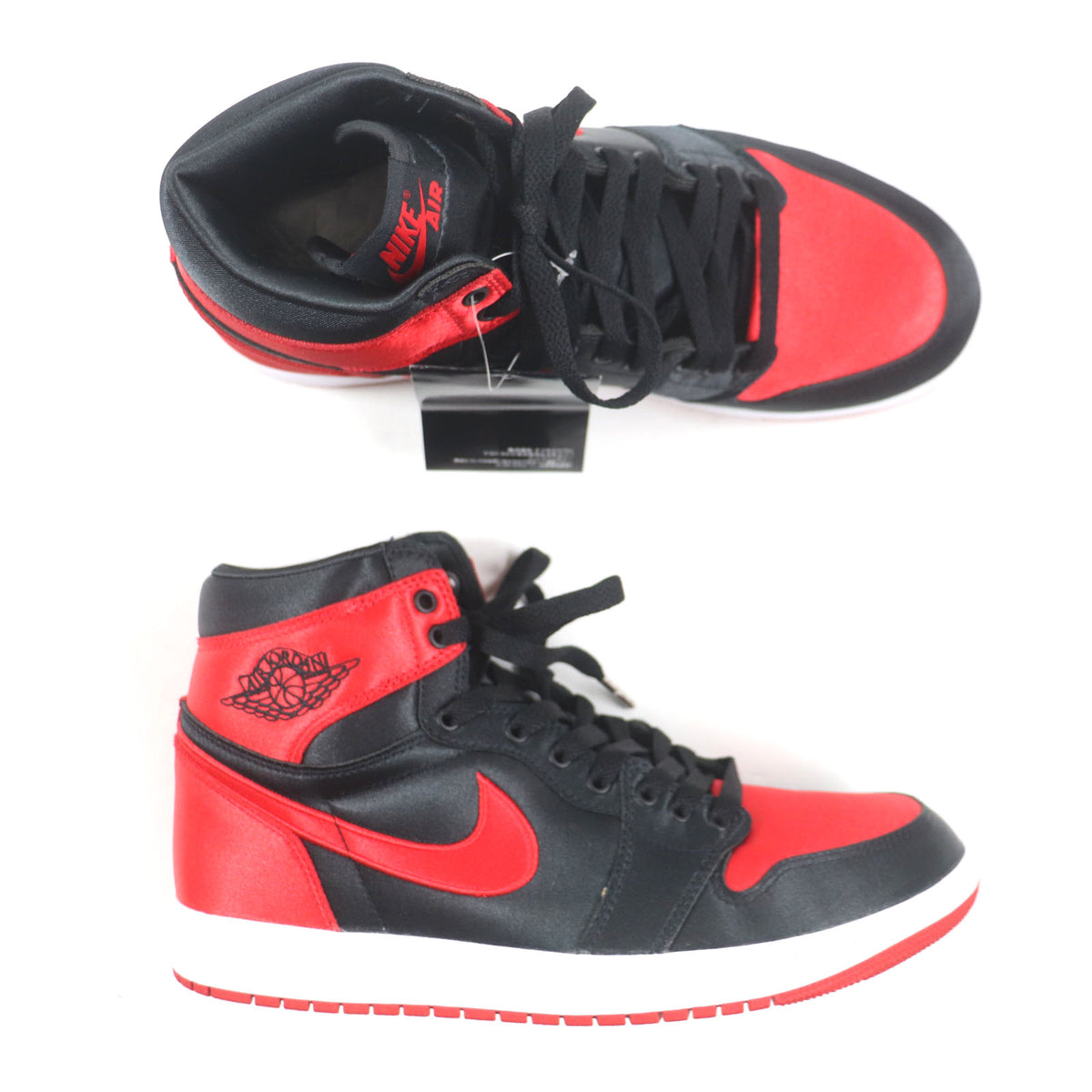 ナイキ WMNS AIR JORDAN 1 RETRO HI OG ウィメンズ エアジョーダン 1 レトロ ハイ オージー ハイカットスニーカー ブラック 26.5 メンズ