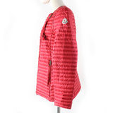 モンクレール AXINITE ロゴワッペン付 ZIP UP ダウンジャケット レッド 1 レディース