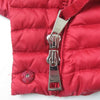 モンクレール AXINITE ロゴワッペン付 ZIP UP ダウンジャケット レッド 1 レディース