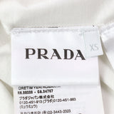 プラダ ロゴ刺繍 クルーネック 半袖Ｔシャツ ホワイト XS メンズ