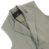ゼロエイトサーカス Twill double face rever long gilet ダブルフェイス ラペル折り返し ロングジレ ベスト カーキグリーン 1 大きめサイズ メンズ
