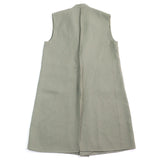 ゼロエイトサーカス Twill double face rever long gilet ダブルフェイス ラペル折り返し ロングジレ ベスト カーキグリーン 1 大きめサイズ メンズ