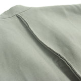ゼロエイトサーカス Twill double face rever long gilet ダブルフェイス ラペル折り返し ロングジレ ベスト カーキグリーン 1 大きめサイズ メンズ