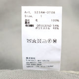 ゼロエイトサーカス Twill double face rever long gilet ダブルフェイス ラペル折り返し ロングジレ ベスト カーキグリーン 1 大きめサイズ メンズ
