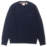 バーバリー Monogram Motif Sweater TBロゴ刺繍 クルーネック ニット セーター ネイビー S メンズ