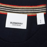 バーバリー Monogram Motif Sweater TBロゴ刺繍 クルーネック ニット セーター ネイビー S メンズ