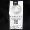 ヴェルサーチ パッチワーク クルーネック プルオーバー スウェット ブラック XXL メンズ