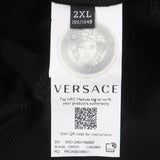ヴェルサーチ パッチワーク クルーネック プルオーバー スウェット ブラック XXL メンズ