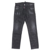 ディースクエアード COOL GUY JEANS ロゴワッペン ダメージ加工 ボタンフライ デニムパンツ ブラック系 46 メンズ