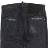 ディースクエアード COOL GUY JEANS ロゴワッペン ダメージ加工 ボタンフライ デニムパンツ ブラック系 46 メンズ