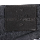 ディースクエアード COOL GUY JEANS ロゴワッペン ダメージ加工 ボタンフライ デニムパンツ ブラック系 46 メンズ