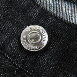 ディースクエアード COOL GUY JEANS ロゴワッペン ダメージ加工 ボタンフライ デニムパンツ ブラック系 46 メンズ