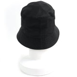 プラダ トライアングルロゴ 三角ロゴプレート Re-Nylon バケットハット 帽子 ハット ブラック M レディース