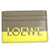 ロエベ SIGNATURE PLAIN CARDHOLDER シグネチャー プレーン カードホルダー ロゴ カードケース ブラウン レディース
