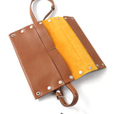 ジルサンダー RIVET WALLET BELT リベット ウォレット ベルト ロゴ刻印 ウエストバッグ ブラウン UNI レディース 未使用品