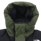 ザ・ノースフェイス Baltro Light Jacket WINDSTOPPER フード付き ロゴ刺繍 ダブルジップアップ ダウンジャケット カーキ S メンズ