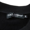 ドルチェ＆ガッバーナ DGプレートロゴ クロップド スウェット トレーナー スウェット ブラック 38 レディース