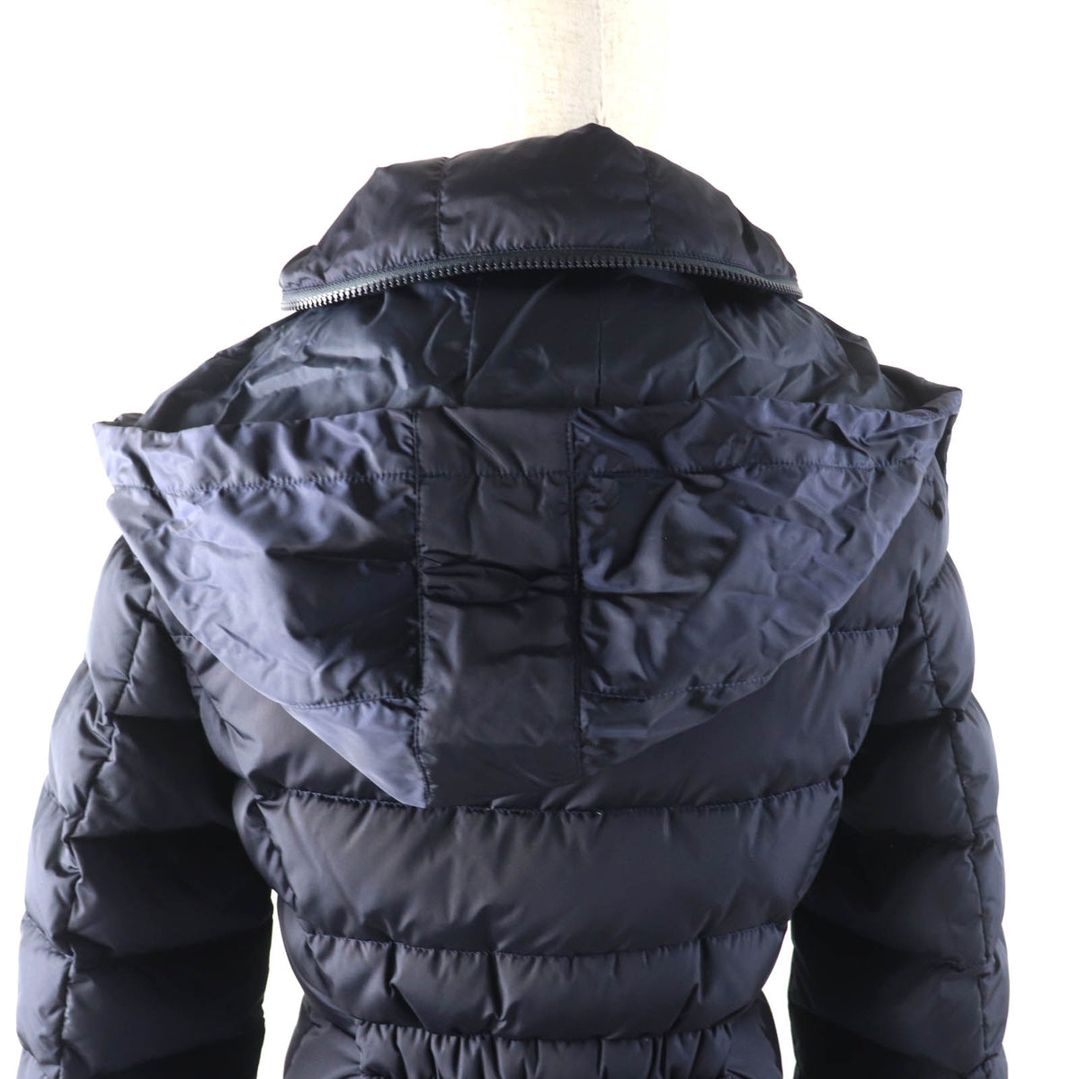 モンクレール FLAMMETTE フード・ロゴワッペン付 ZIP UP ダウンコート ネイビー 00 レディース