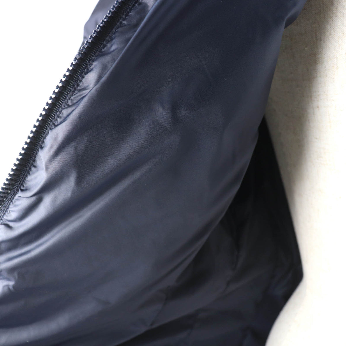 モンクレール FLAMMETTE フード・ロゴワッペン付 ZIP UP ダウンコート ネイビー 00 レディース