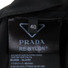 プラダ Re-Nylon トライアングルロゴ ノースリーブ ミニドレス ワンピース ブラック 40 レディース