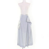 サカイ Suiting Mix Skirt ロング丈 デザイン スカート ライトグレー 2 レディース